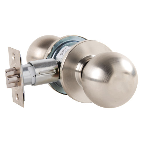 Arrow MK01-BD-15 Grade 2 Passage Cylindrical Lock Ball Knob Non-Keyed Satin Nickel Finish Non-handed