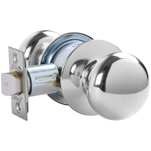 Arrow MK02-TA-26 Grade 2 Privacy Cylindrical Lock Tudor Knob Non-Keyed Bright Chrome Finish Non-handed