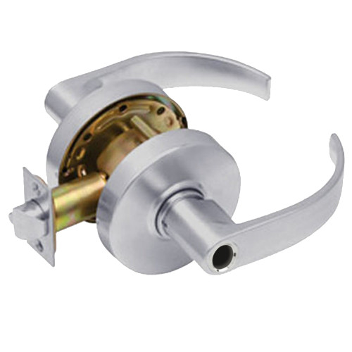 Arrow RL12-BRR-26D-LC Grade 2 Storeroom Cylindrical Lock Broadway Lever Conventional Less Cylinder Satin Chrome Finish Non-handed