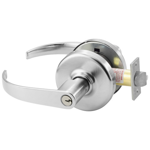 Corbin Russwin CL3157 PZD 626 Grade 1 Storeroom/Closet Cylindrical Lock Princeton Lever D Rose Conventional Cylinder Satin Chrome Finish Non-handed