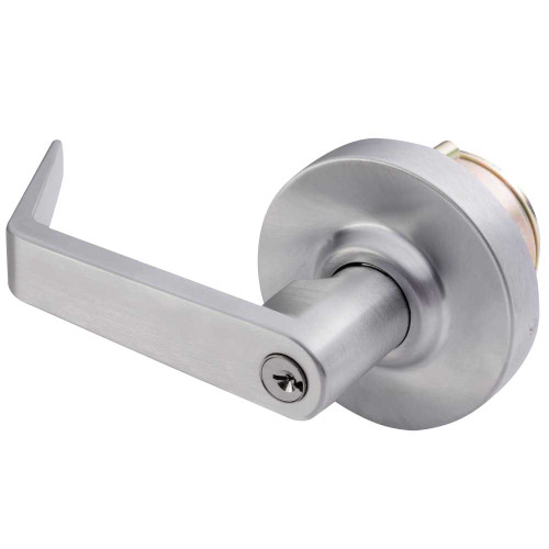 Arrow SRX87 26D CS Exit Device Trim Classroom Function Sierra Lever with Rose Schlage C Keyway Satin Chrome Finish Non-Handed SRX87 26D CS