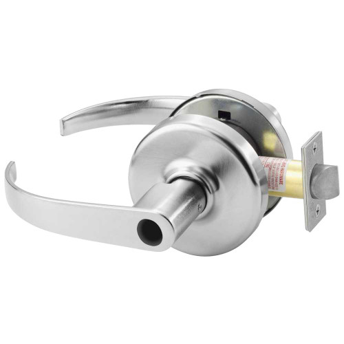 Corbin Russwin CL3157 PZD 626 LC Grade 1 Storeroom/Closet Cylindrical Lock Princeton Lever D Rose Conventional Less Cylinder Satin Chrome Finish Non-handed CL3157 PZD 626 LC