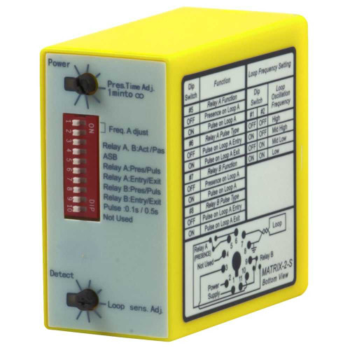BEA 10MATRIXIIS1224 Induction loop detector single or dual loop detector automatic sensitivity boost 12 to 24 V AC/DC 10MATRIXIIS1224