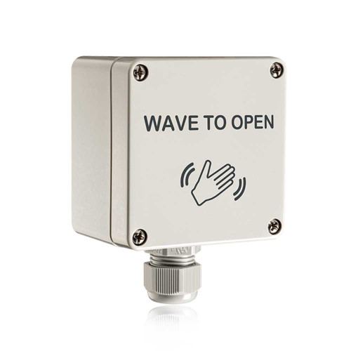 BEA 10MS09TL Microwace Touchless Actuator Detection Range From 4 to 24 Adjustable Wave to Open Text & Logo 10MS09TL