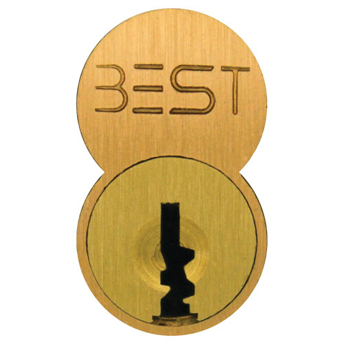 BEST 1C6TC1612 SFIC Core 6-Pin TC Keyway Satin Bronze Clear Coated Finish BEST 1C6TC1612 SFIC Core 6-Pin TC Keyway Satin Bronze Clear Coated Finish