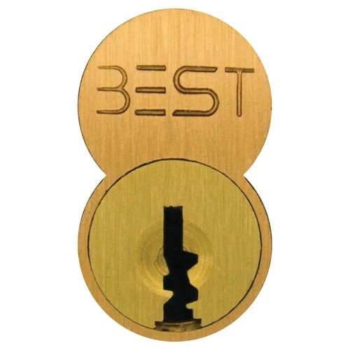 BEST 1C6TE1612 SFIC Core 6-Pin TE Keyway Satin Bronze Clear Coated Finish 1C6TE1612