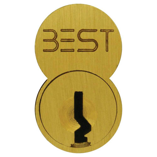 BEST 1C7H1606 SFIC Core 7-Pin H Keyway Satin Brass Finish 1C7H1606