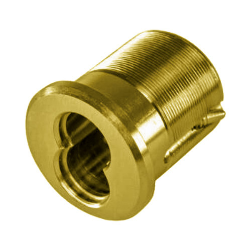 BEST 1E74-C127RP3606 Standard 1-1/4 Mortise Cylinder 7-Pin SFIC Prep Less Core C127 Straight Cam For Use With Arrow Latch Satin Brass Finish