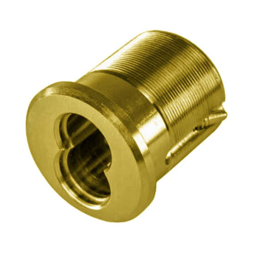 BEST 1E74-C161RP3606 Standard 1-1/4 Mortise Cylinder 7-Pin SFIC Prep Less Core C161 Clover Cam For Use With Arrow/Corbin Russwin Deadbolt Satin Brass Finish 1E74-C161RP3606