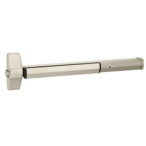 Yale 7100F 24 619 Grade 1 Rim Exit Bar Wide Stile Pushpad 24 Fire-rated Device Less Trim Less Dogging Satin Nickel Plated Clear Coated Finish Non-Handed 7100F 24 619