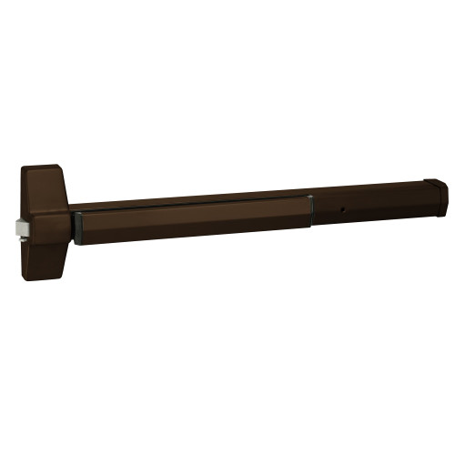 Yale 7100 24 693 Grade 1 Rim Exit Bar Wide Stile Pushpad 24 Device Less Trim Hex Key Dogging Black Painted Finish Non-Handed 7100 24 693