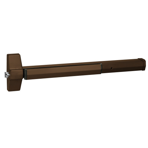 Yale 7150F 36 693 Grade 1 Square Bolt Rim Exit Bar Wide Stile Pushpad 36 Fire-rated Device Less Trim Less Dogging Black Painted Finish Non-Handed 7150F 36 693