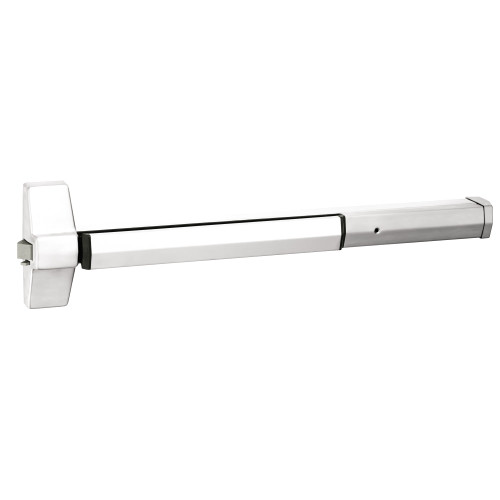 Yale 7100 36 629 Grade 1 Rim Exit Bar Wide Stile Pushpad 36 Device Less Trim Hex Key Dogging Bright Stainless Steel Finish Non-Handed 7100 36 629
