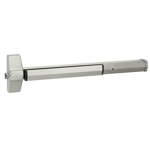 Yale 7150F 48 630 Grade 1 Square Bolt Rim Exit Bar Wide Stile Pushpad 48 Fire-rated Device Less Trim Less Dogging Satin Stainless Steel Finish Non-Handed 7150F 48 630