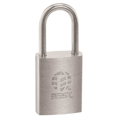 BEST 21B722L B Series Brass Padlock 5/16 Shackle Diameter 7-Pin Housing 1-1/2 Steel Shackle Non-Key Retained 21B722L