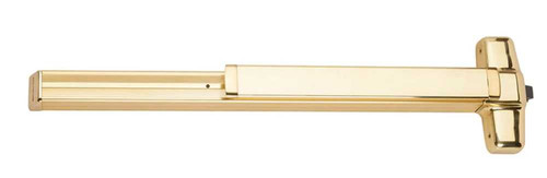 Von Duprin XP99EO 3 US3 Grade 1 Extra Protection Rim Exit Device Wide Stile Pushpad 36 Exit Only Less Trim Hex Key Dogging Bright Brass Finish Non-Handed XP99EO 3 US3