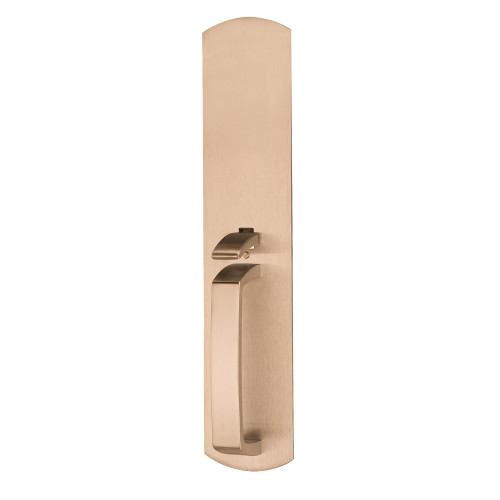 Von Duprin 990TP-BE-M US10 Blank Escutcheon Thumbpress Trim Mortise Prep Satin Bronze Clear Coated Finish 990TP-BE-M US10