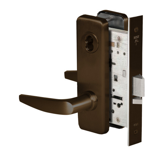BEST 45H7R16J613 Grade 1 Classroom Mortise Lock 16 Lever J Escutcheon SFIC Housing Less Core Oil-Rubbed Bronze Finish Field Reversible