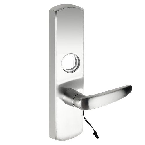 Von Duprin M996L-BE-07-M US26 RHR Grade 1 Motorized Lever Trim Blank Escutcheon Mortise Prep 07 Lever Style Bright Chrome Finish Right Hand Reverse