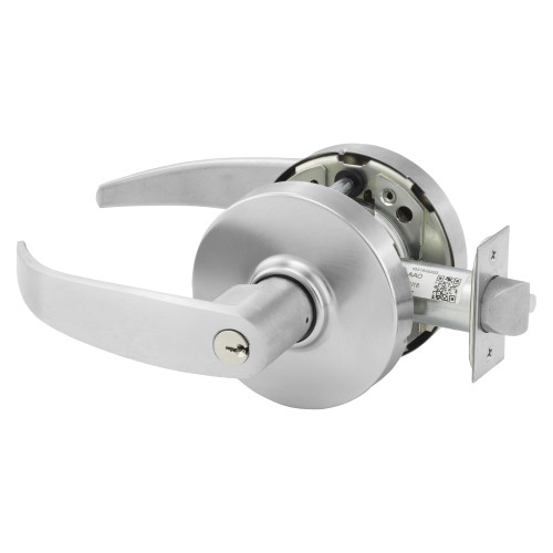 Sargent 28-10G04 LP 26D Grade 1 Storeroom or Closet Cylindrical Lock P Lever Conventional Cylinder Satin Chrome Finish Not Handed