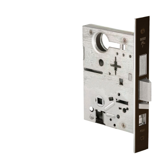 BEST 45HCAAB613 Grade 1 Office Mortise Lockbody Only Dark Oxidized Satin Bronze Oil Rubbed Finish Field Reversible