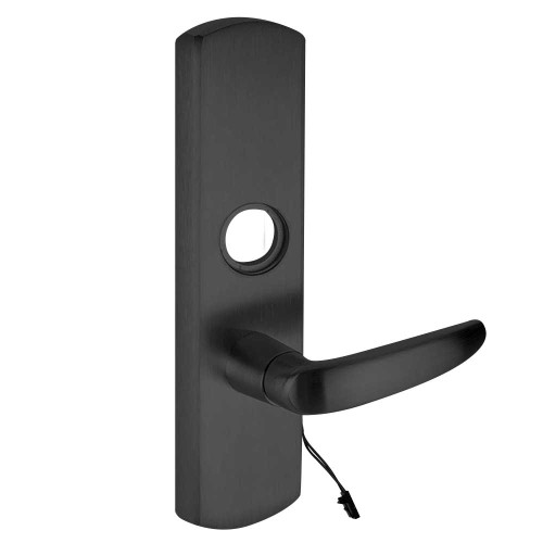 Von Duprin M996L-BE-07-M US19 LHR Grade 1 Motorized Lever Trim Blank Escutcheon Mortise Prep 07 Lever Style Flat Black Coated Finish Left Hand Reverse M996L-BE-07-M US19 LHR