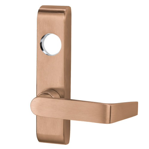 Von Duprin 376WDCL-06 US10 RHR Lever Trim Classroom Function Wood Door Concealed Rod Prep 06 Lever Style Satin Bronze Clear Coated Finish Right Hand Reverse