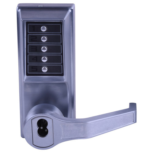 Kaba Simplex RR8148S-26D-41 Mortise Combination Lever Lock Key Override Passage Lockout with Deadbolt Schlage FSIC Prep Less Core Satin Chrome