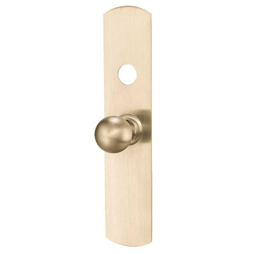 Von Duprin 880K-V US4 88 Series Classroom Knob with Escutcheon Trim Less Cylinder Vertical Rod Prep Satin Brass Finish 880K-V US4