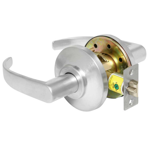 BEST 7KC20N14DSTK626 Grade 2 Passage Cylindrical Lock 14 Lever Non-Keyed Satin Chrome Finish Non-handed 7KC20N14DSTK626