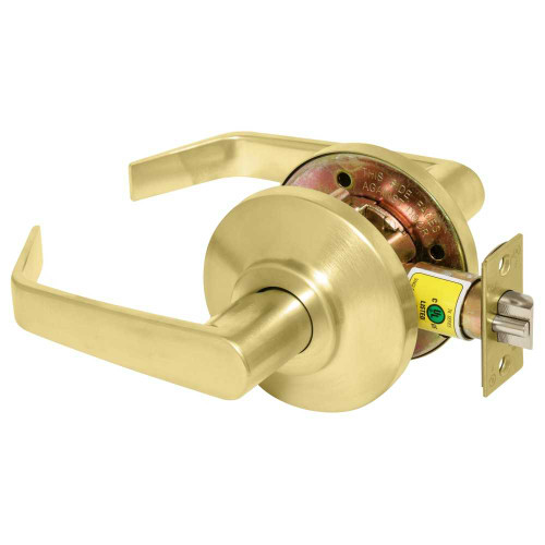 BEST 7KC30N15DS3606 Grade 2 Passage Cylindrical Lock 15 Lever Non-Keyed Satin Brass Finish Non-handed 7KC30N15DS3606
