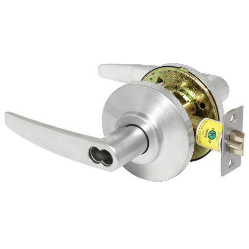 BEST 7KC37AB16DSTK626 Grade 2 Entry Cylindrical Lock 16 Lever SFIC Less Core Satin Chrome Finish Non-handed