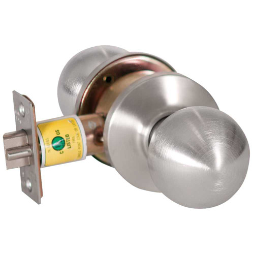 BEST 8K30N4CS3626 Grade 1 Passage Cylindrical Lock 4 Knob Non-Keyed Satin Chrome Finish Non-handed 8K30N4CS3626