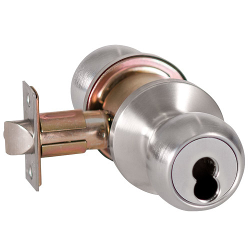 BEST 8K37D4CS3626 Grade 1 Storeroom Cylindrical Lock 4 Knob SFIC Less Core Satin Chrome Finish Non-handed