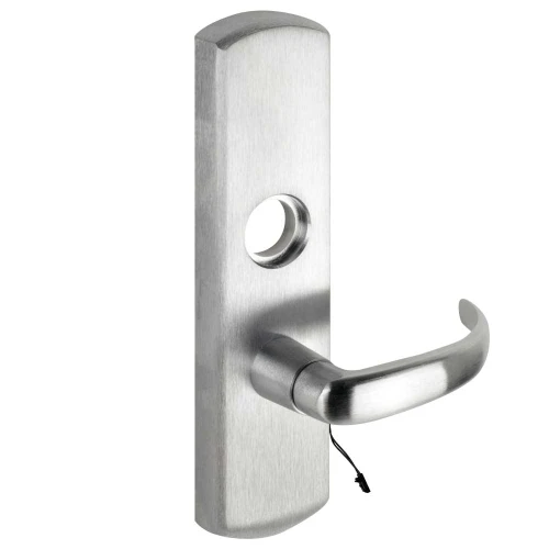 Von Duprin M996L-BE-17KN-R/V 26D LHR Grade 1 Motorized Lever Trim Blank Escutcheon Rim/Vertical Rod Prep 17KN Lever Style Satin Chrome Finish Left Hand Reverse M996L-BE-17KN-R/V 26D LHR