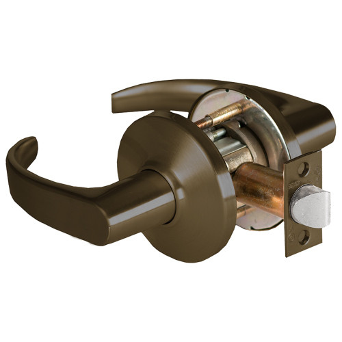 BEST 9K30N14DS3613 Grade 1 Passage Cylindrical Lock 14 Lever D Rose Non-Keyed Oil-Rubbed Bronze Finish 4-7/8 ANSI Strike Non-handed