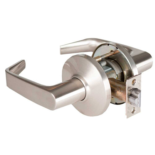 BEST 9K30N15DS3619 Grade 1 Passage Cylindrical Lock 15 Lever D Rose Non-Keyed Satin Nickel Finish 4-7/8 ANSI Strike Non-handed 9K30N15DS3619