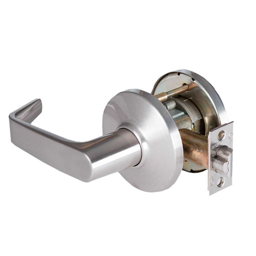 BEST 9K30Y15DS3626 Grade 1 Exit Cylindrical Lock 15 Lever D Rose Non-Keyed Satin Chrome Finish 4-7/8 ANSI Strike Non-handed 9K30Y15DS3626
