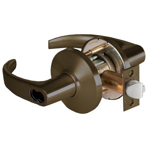 BEST 9K37AB14DSTK613 Grade 1 Entrance Cylindrical Lock 14 Lever D Rose SFIC Less Core Oil-Rubbed Bronze Finish 2-3/4 ANSI Strike Non-handed