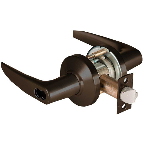 BEST 9K37D16CS3613 Grade 1 Storeroom Cylindrical Lock 16 Lever C Rose SFIC Less Core Oil-Rubbed Bronze Finish 4-7/8 ANSI Strike Non-handed 9K37D16CS3613