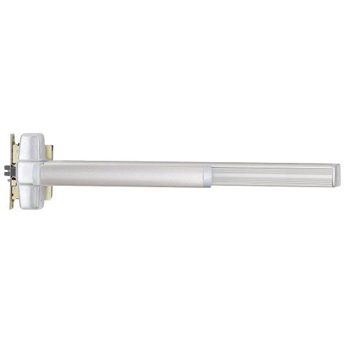 Von Duprin 9975L-DT-01 3 US28 RHR Grade 1 Mortise Exit Bar 36 Device Dummy Function 01 Lever with Escutcheon Trim Hex Dogging Satin Aluminum Clear Anodized Finish Field Reversible