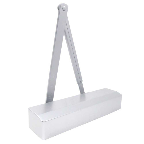 BEST HD8016 IS 689 Grade 1 Heavy Duty Surface Door Closer Adjustable Size 1-6 Heavy Duty Regular/Top Jamb Arm with Stop Push or Pull Side Aluminum Painted Finish Non-handed HD8016 IS 689