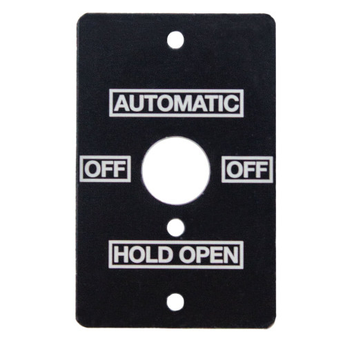 Camden CM-190/31 Mini Toggle Switch 3 Position Switch 'Off/'Auto'/'Hold Open' Text Black Finish