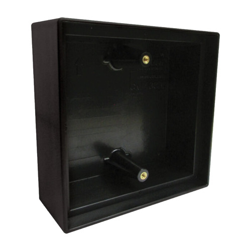 Camden CM-43CBL 5 Square Surface Mount Box Flame/Impact Resistant Black Finish