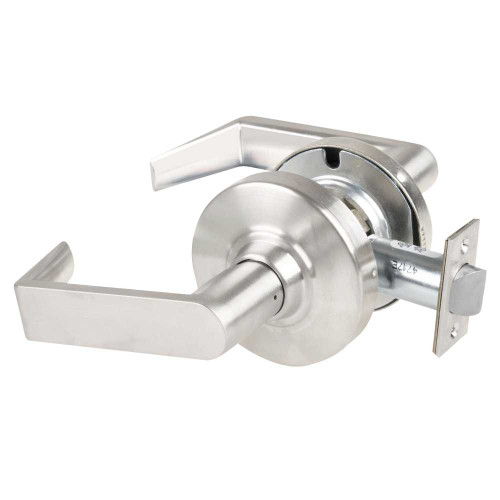 Schlage ND12DEU RHO 619 Grade 1 Electrified Cylindrical Lock Exit Function 12-24V DC Fail Secure 2-3/4 Backset Rhodes Lever No Cylinder Override Satin Nickel ND12DEU RHO 619