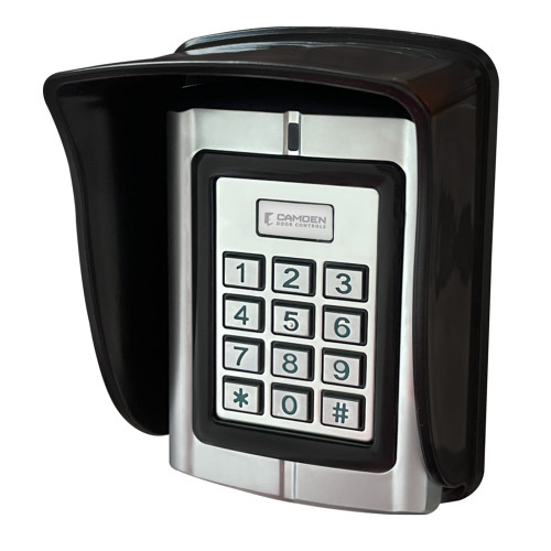 Camden CV-550SPK Stand-Alone Proximity Reader and Keypad 12 VDC Vandal and Weather Resistant Wiegand 26 Bit Output Up to 2000 Users 1 Form C Relay Satin Stainless Steel Finish 