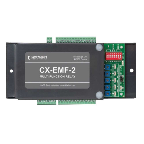 Camden CX-EMF-2 Multi-Function Relay 12/24 VDC/AC Includes 7 Dry/5 SPDT Relays 1-30 Second Timer Options Microprocessor Control Double-Sided Foam Tape Mounting CX-EMF-2