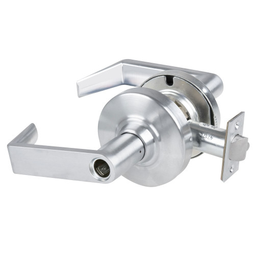 Schlage ND80LDEL RHO 626 Grade 1 Electrified Cylindrical Lock Storeroom Function 12-24V DC Fail Safe 2-3/4 Backset Rhodes Lever Less Cylinder Satin Chrome