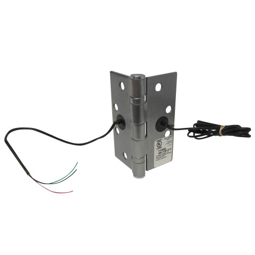 Command Access Technologies ETH2W4540 626 CH-BB79 Energy Transfer Hinge 4-1/2 x 4 5 Knuckle Standard Weight 2-Wire 20 Gauge Satin Chromium Plated Finish ETH2W4540 626 CH-BB79