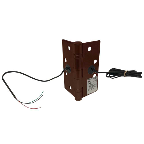Command Access Technologies ETH2W4545 613 CH-BB79 Energy Transfer Hinge 4-1/2 x 4-1/2 5 Knuckle Standard Weight 2-Wire 20 Gauge Oxidized Satin Bronze Over Copper Plated Oil Rubbed Finish ETH2W4545 613 CH-BB79